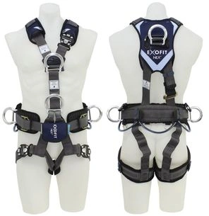 3M ExoFit NEX Harness: Conquer Heights with Confidence - Grey. Ultimate Climbing Safety!